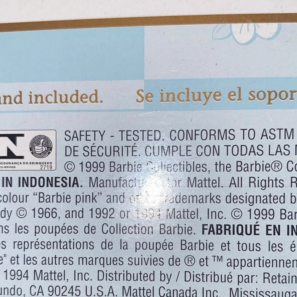 1999 Mattel Birthday Wishes Collector Edition Barbie Doll in Box (BX40)